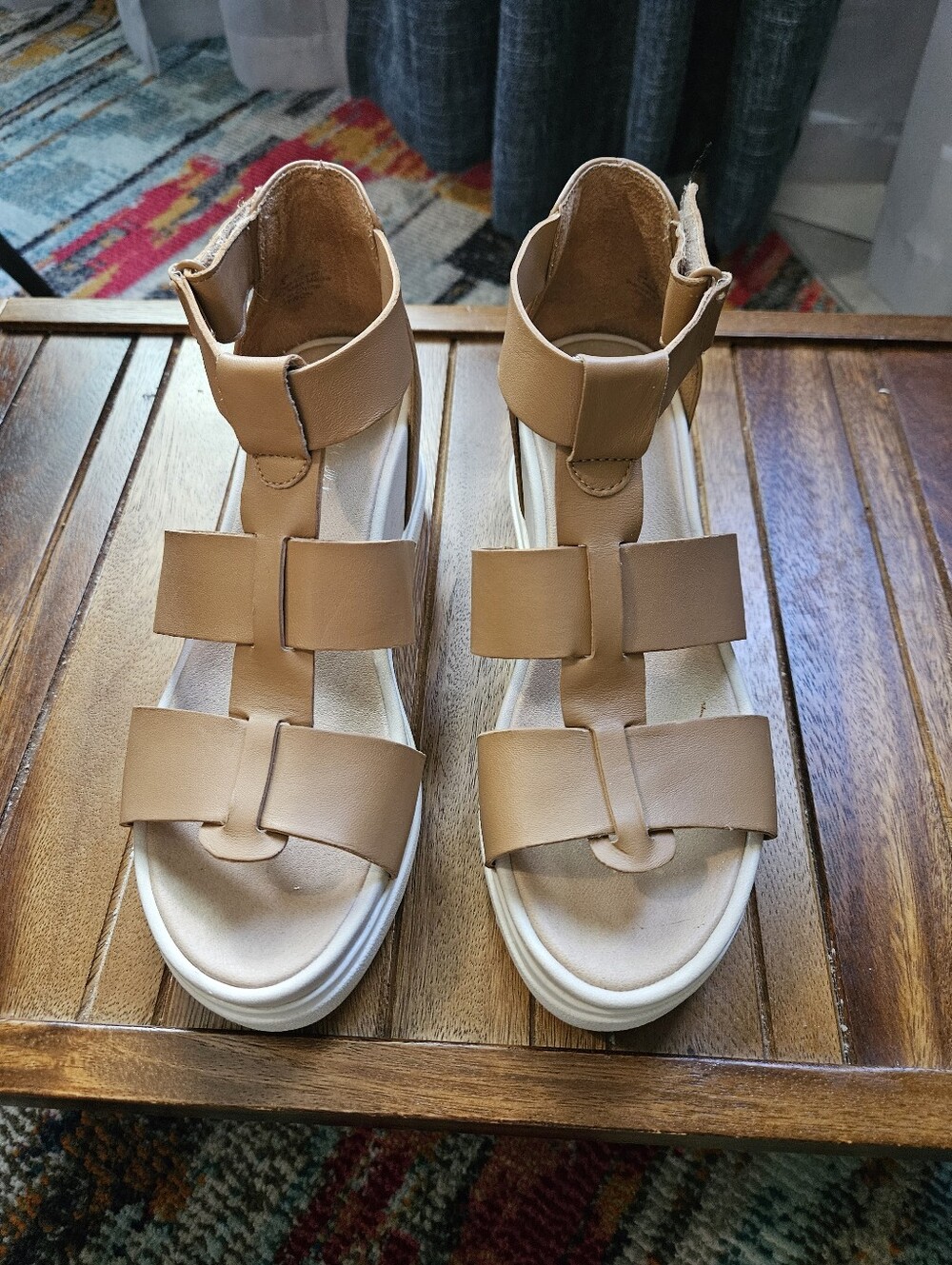 Dr Scholl's Original Collection Tan Gladiator Wedge Sandal